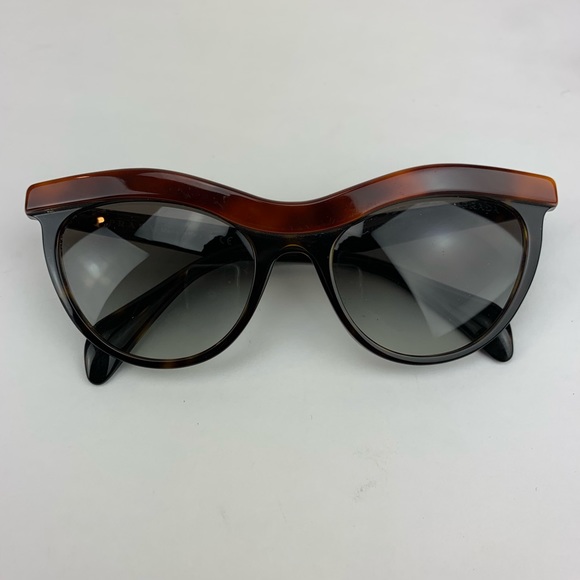 Prada Accessories - Prada Brown Black Cat Eye Sunglasses
